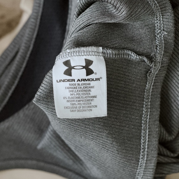 Under Armour Hear Gear Ribbed Gray Tank Top Small NWOT - Picture 5 of 6